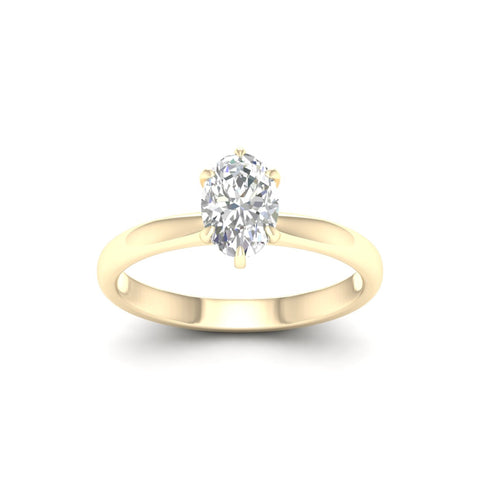 3/4 Ctw Classic Oval Solitaire Ring