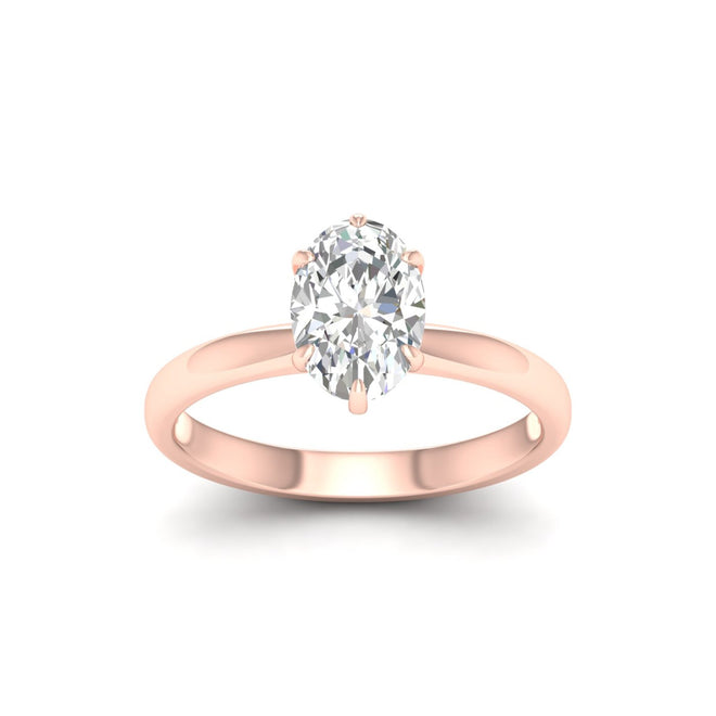 1 1/2 Ctw Classic Oval Solitaire Ring