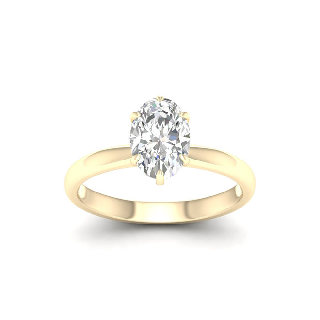 1 1/2 Ctw Classic Oval Solitaire Ring