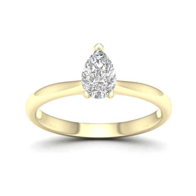 3/4 Ctw Classic Pear Solitaire Ring