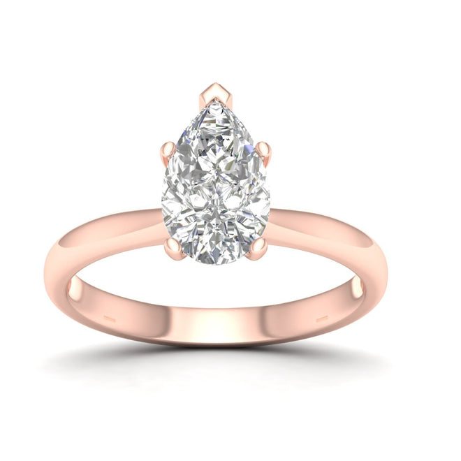 1 1/2 Ctw Classic Pear Solitaire Ring