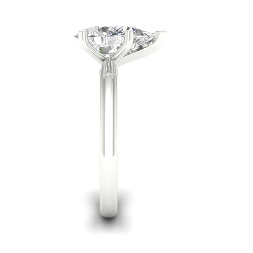 2 Ctw Classic Pear Solitaire Lab Grown Ring