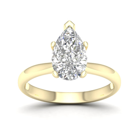 2 Ctw Classic Pear Solitaire Ring