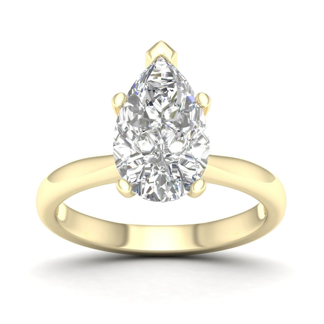 3 Ctw Classic Pear Solitaire Ring