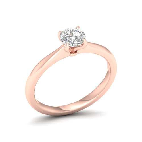 3/4 ctw Classic Round Solitaire Lab Grown Ring