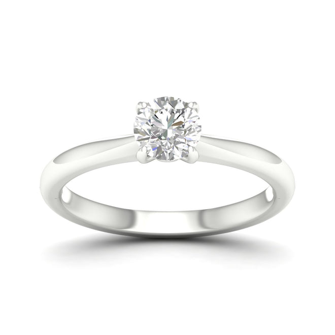 3/4 ctw Classic Round Solitaire Lab Grown Ring