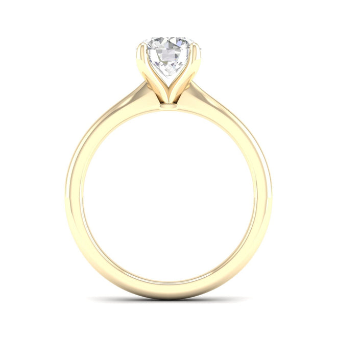 Elara 1.5 Carat Round Lab Grown Diamond Solitaire Engagement Ring