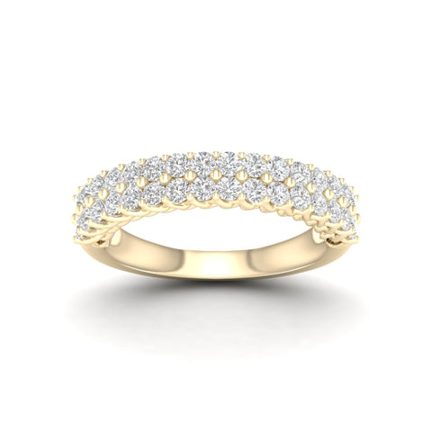 1 ctw Entwine Double Row Anniversary Ring in 18KT
