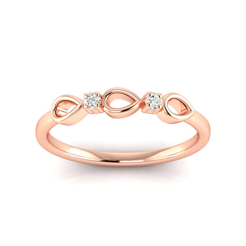 0.05 Ctw Drop Lab Grown Fashion Stackable Ring
