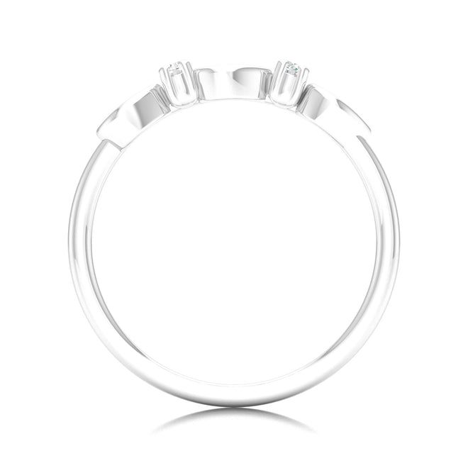 0.05 Ctw Drop Fashion Stackable Ring