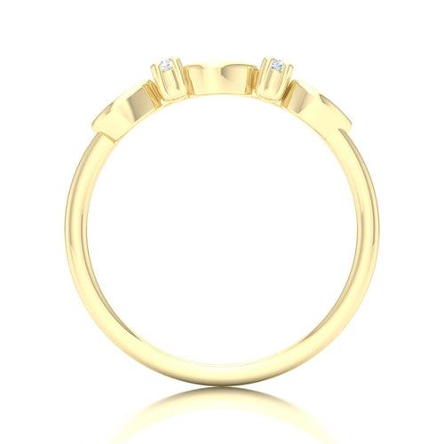0.05 Ctw Drop Lab Grown Fashion Stackable Ring