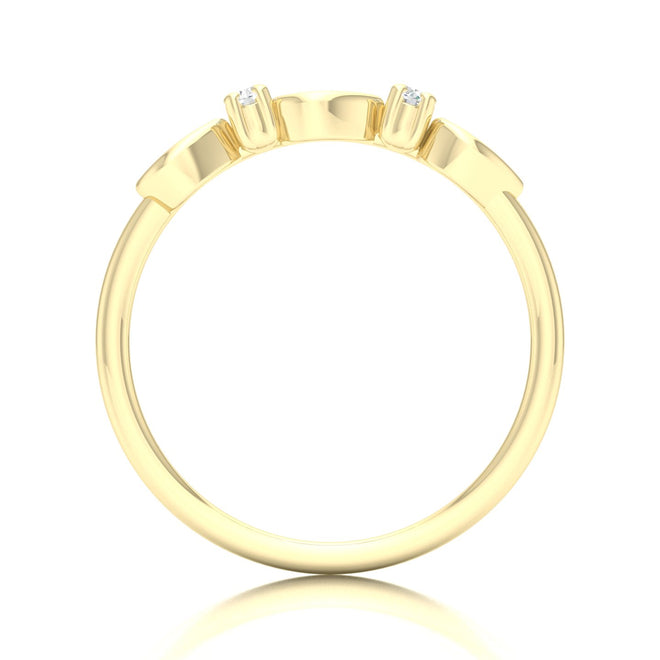 0.05 Ctw Drop Fashion Stackable Ring