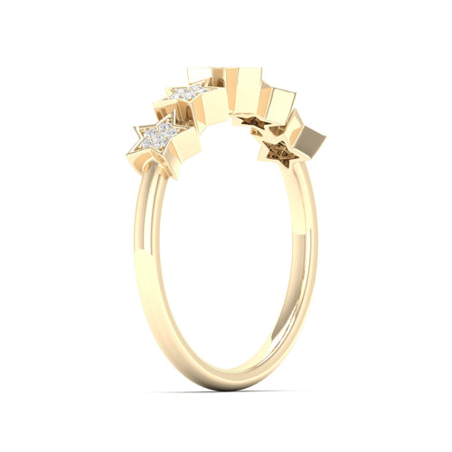 1/10 Ctw Starry Lab Grown Fashion Stackable Ring