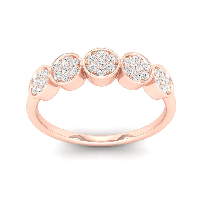 1/5 Ctw Disc Fashion Stackable Ring