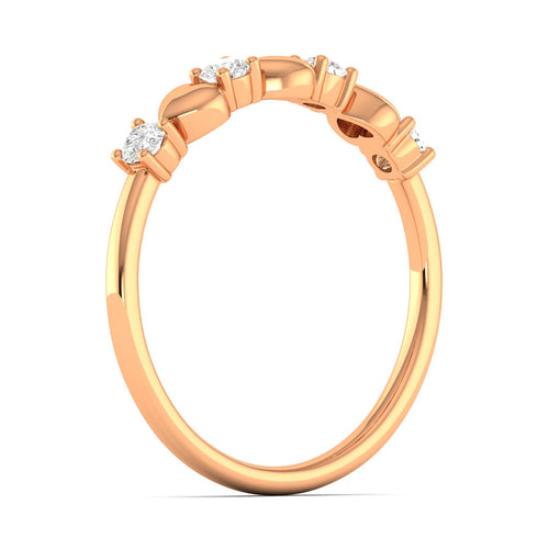 Lab Grown Diamond Love Heart Ring 9k Solid Gold