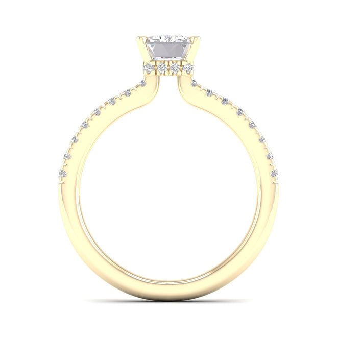 1 ctw Radiant Classic Hidden Halo Ring
