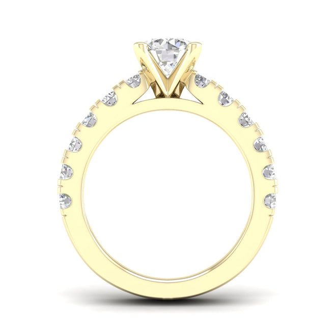 2 1/2 ctw Classic Round Centre Engagement Ring