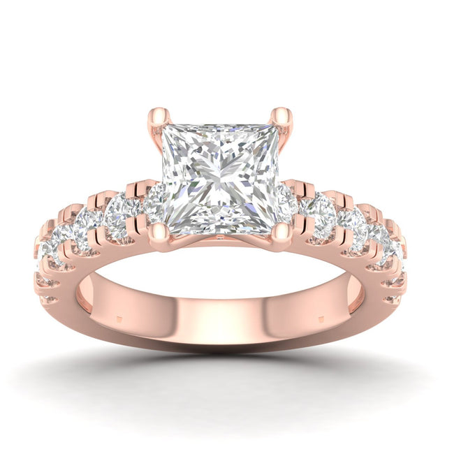 3 ctw Classic Princess Centre Engagement Ring