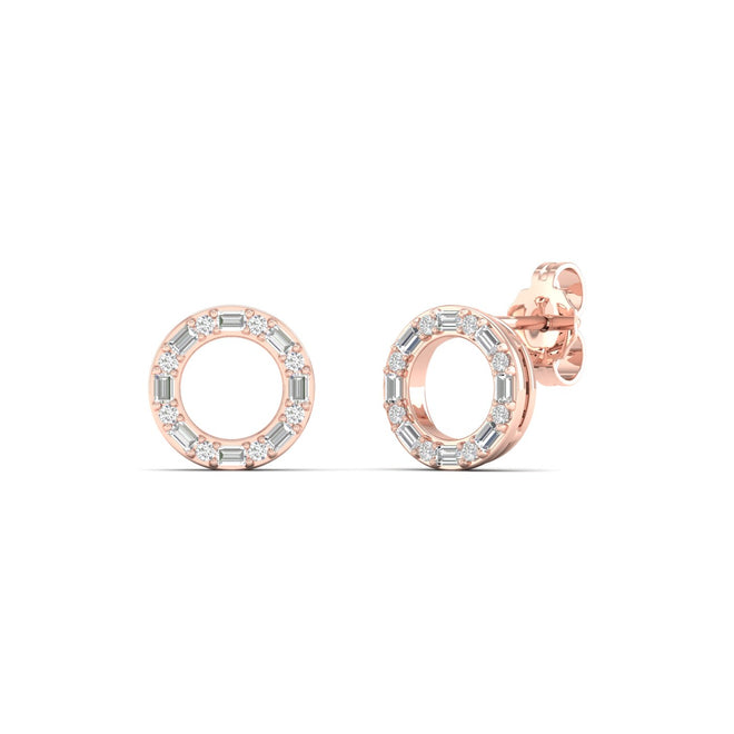 1/4 Ctw Ana de Aramas Circle Fashion Earring