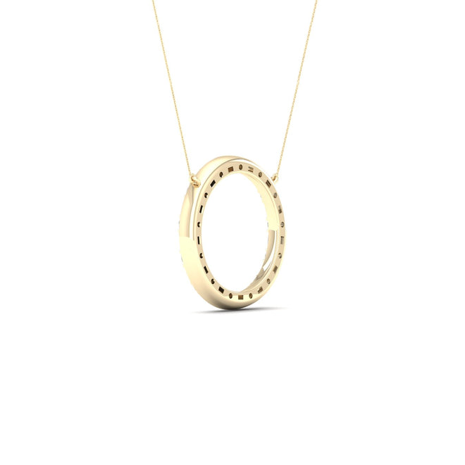1/2 Ctw Ana de Aramas Circle Baguette Round Fashion Pendant