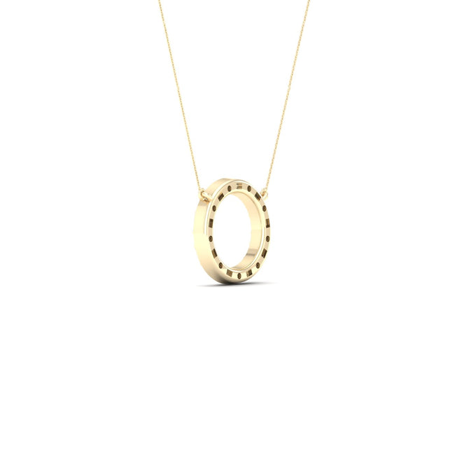 1/4 Ctw Ana de Aramas Circle Baguette Round Fashion Pendant