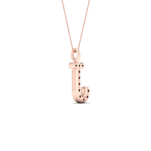 "J" Initial Lab Grown Fashion Pendant