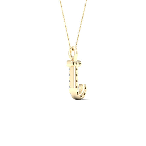 "J" Initial Lab Grown Fashion Pendant