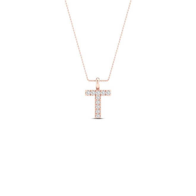 "T" Initial Fashion Pendant
