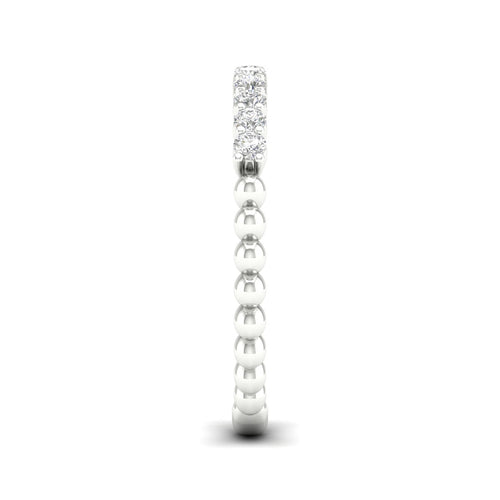 1/4 Ctw Eleven Stone Bubble Lab Grown Stackable Ring