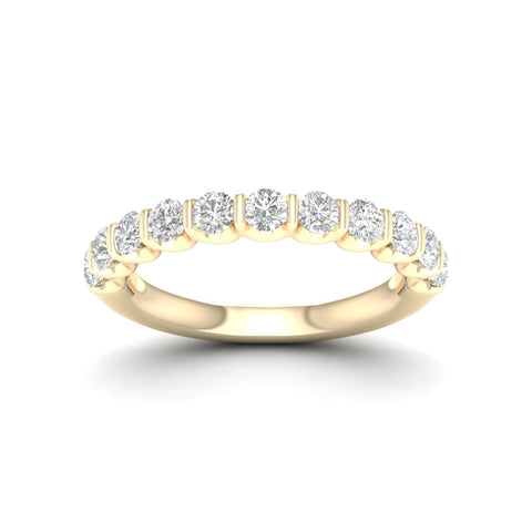 1 ctw Scalloped Channel Set Anniversary Band